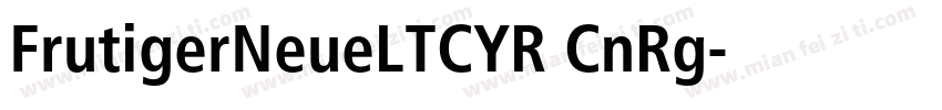 FrutigerNeueLTCYR CnRg字体转换